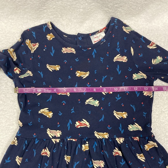 Hanna Andersson 140 US 10 Elisabet / Elisabeth Dress Navy Bunny Bunnies - Picture 3 of 7